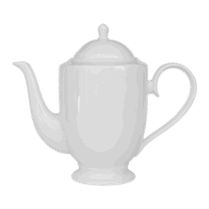 Classic White Coupe Coffee Pot